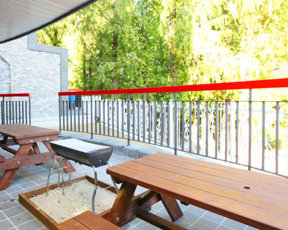 객실별 바비큐장 완비